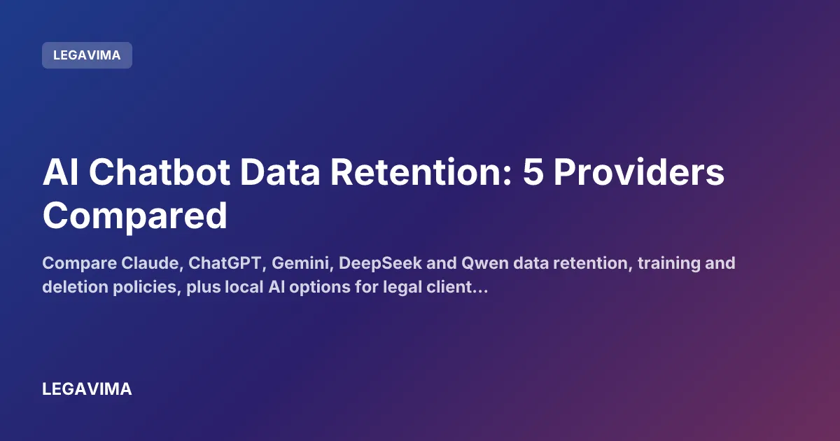 AI Chatbot Data Retention: 5 Providers Compared